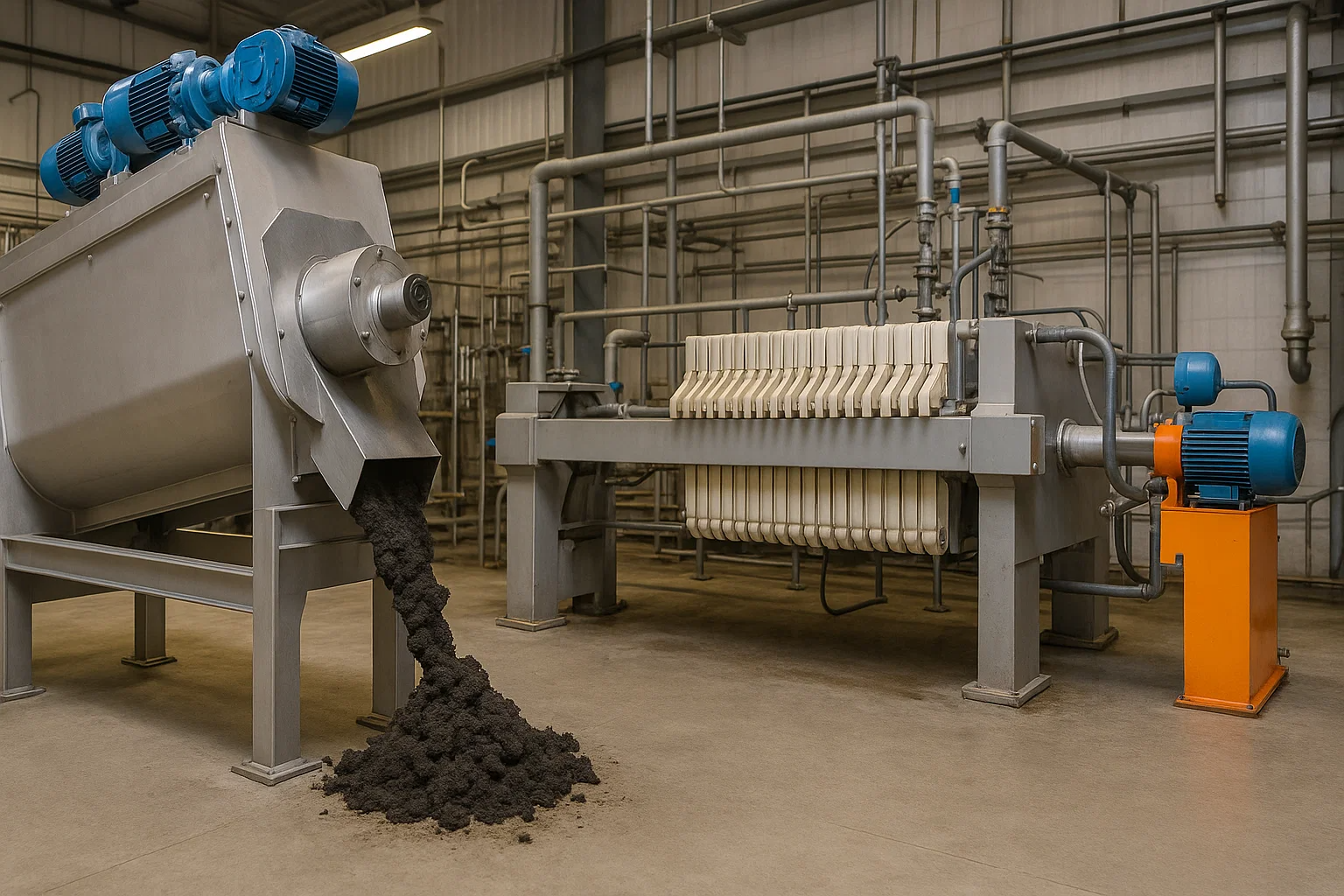 Nhấn vít so với Filter Press: Hướng dẫn toàn diện về khử nước